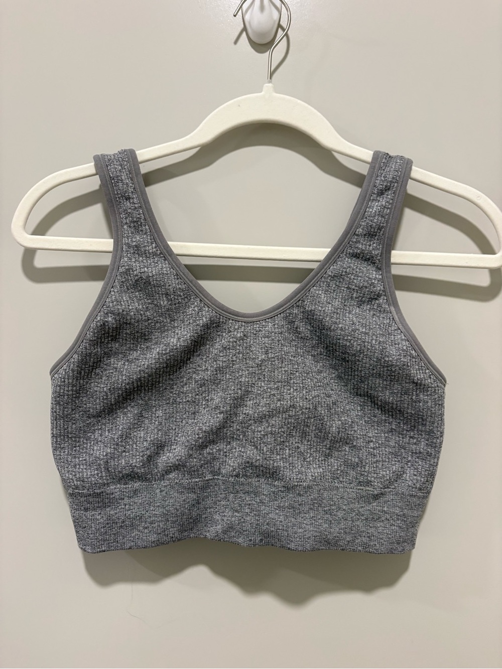 Aerie Seamless Heather Gray Sports Bralette
